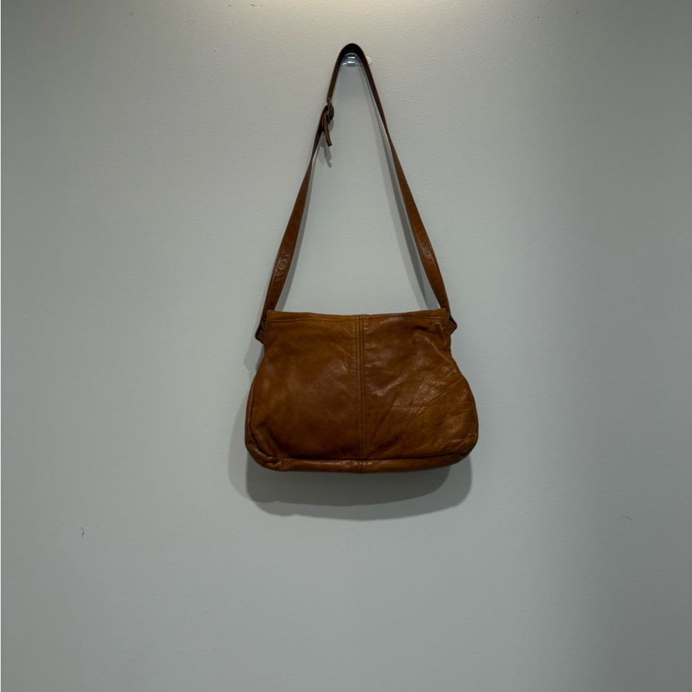 Victoria Leather Co Leather Crossbody Bag Brown Made in USA Vintage Style - Picture 2 of 6
